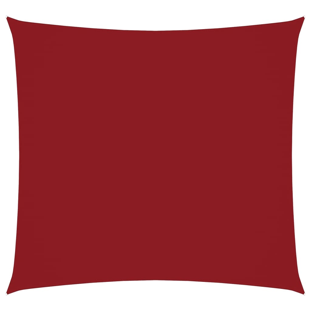 Auvent Vidaxx carré 6x6 m tissu oxford rouge