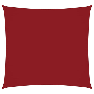 Auvent Vidaxx carré 6x6 m tissu oxford rouge