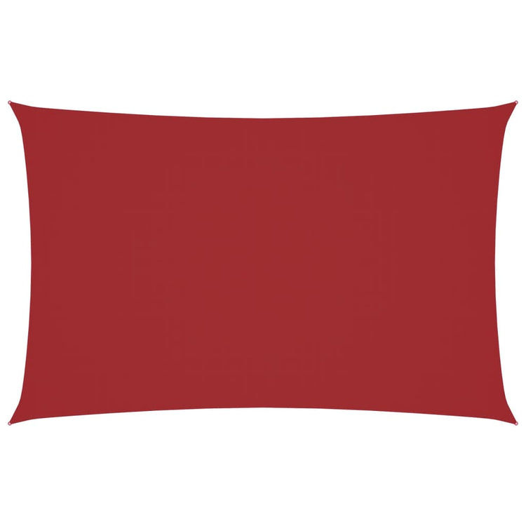 Vidaxx parasol rectangulaire 2x5 m tissu oxford rouge