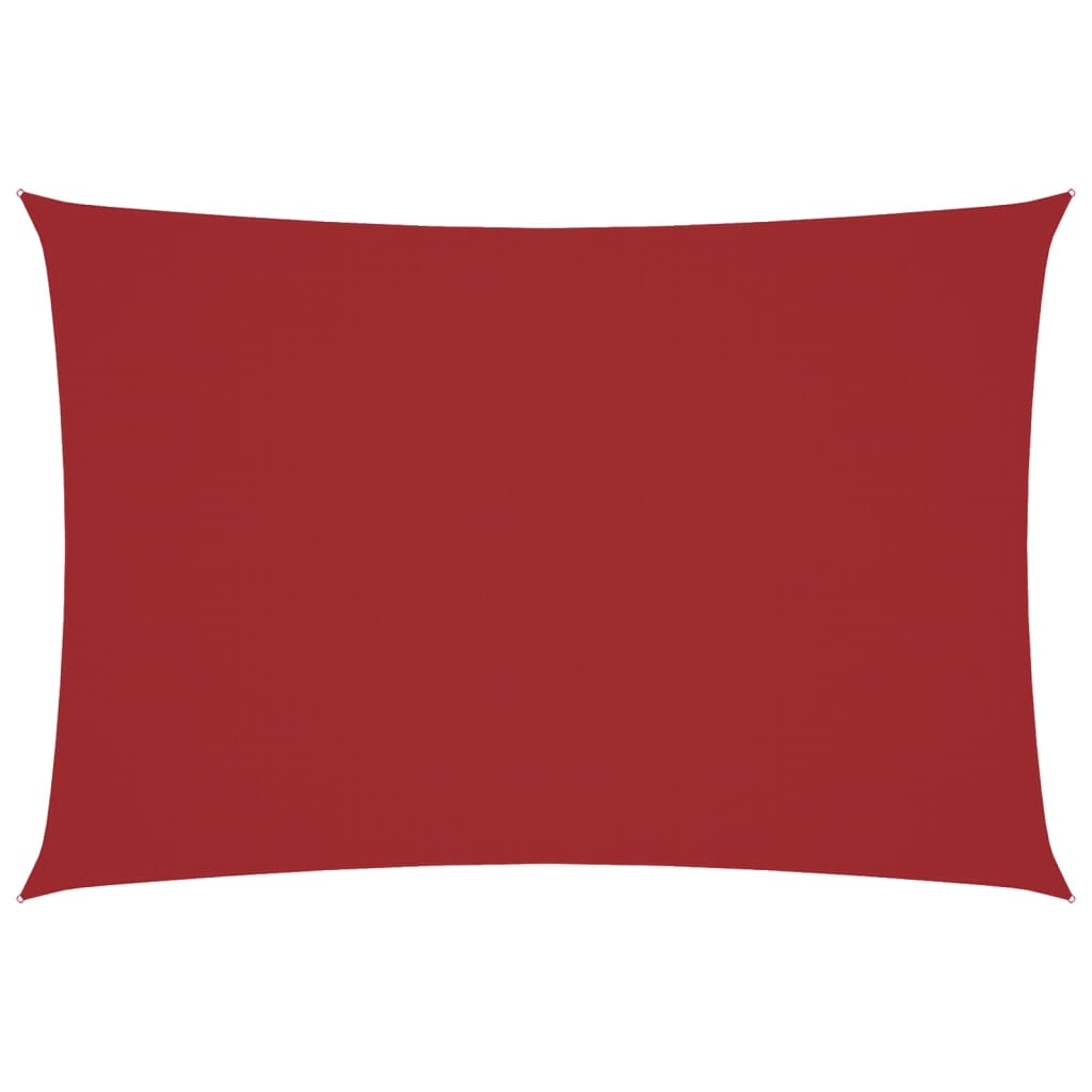 Vidaxx parasol rectangulaire 3x5 m tissu oxford rouge