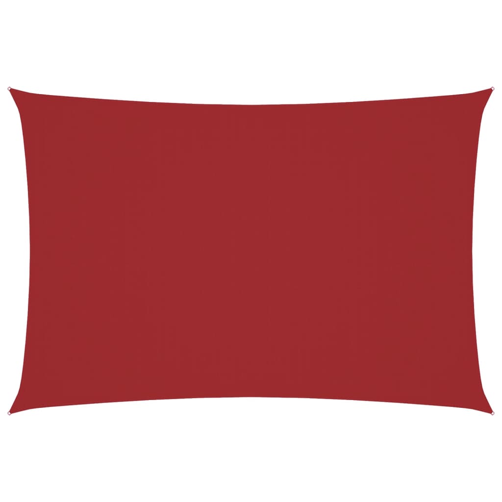 Vidaxx parasol rectangulaire 3x6 m tissu oxford rouge