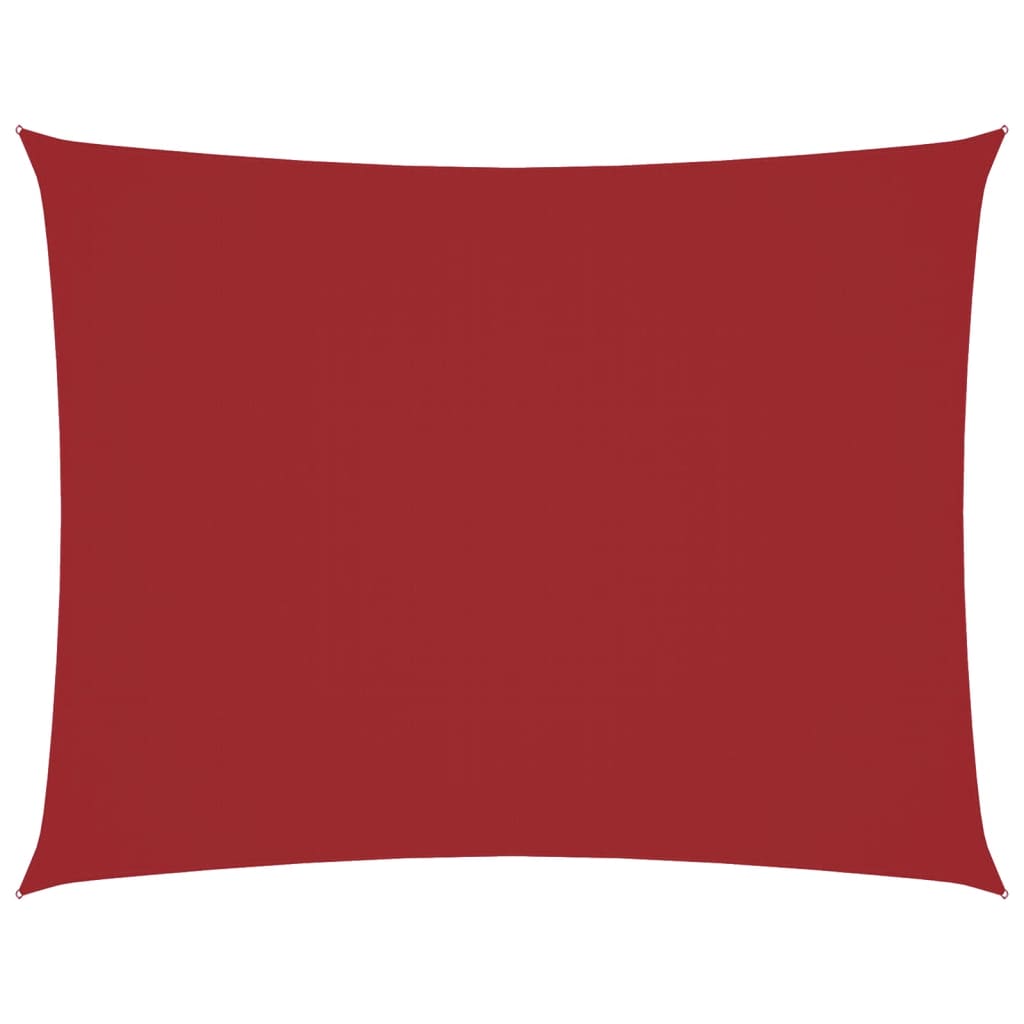 Vidaxx parasol rectangulaire 4x5 m tissu oxford rouge