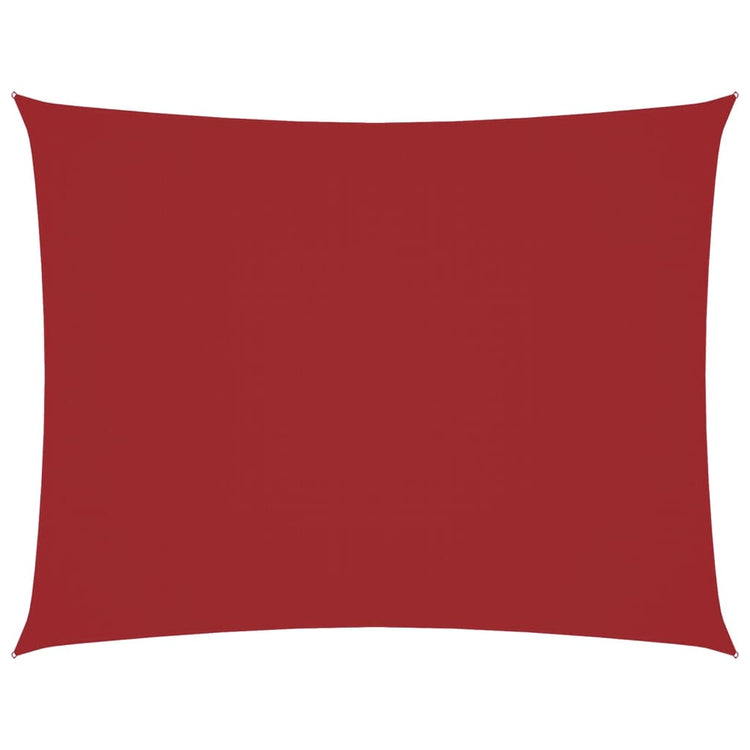 Vidaxx parasol rectangulaire 4x5 m tissu oxford rouge