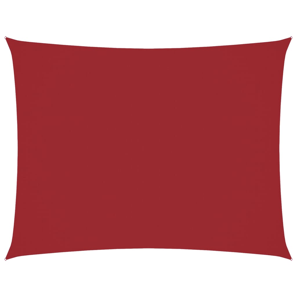 VidaXL toile d'ombrage rectangulaire 6x8 m tissu oxford rouge
