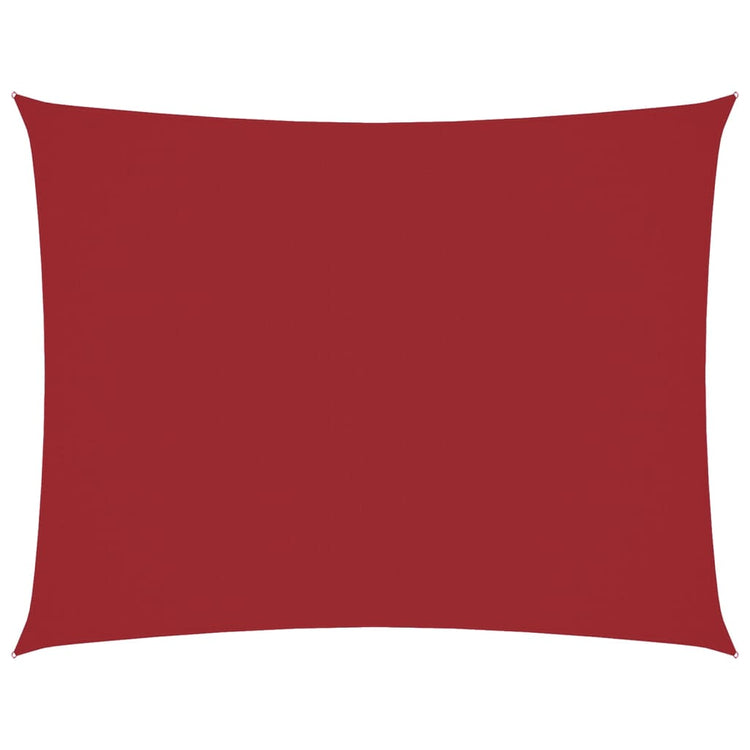 VidaXL toile d'ombrage rectangulaire 6x8 m tissu oxford rouge