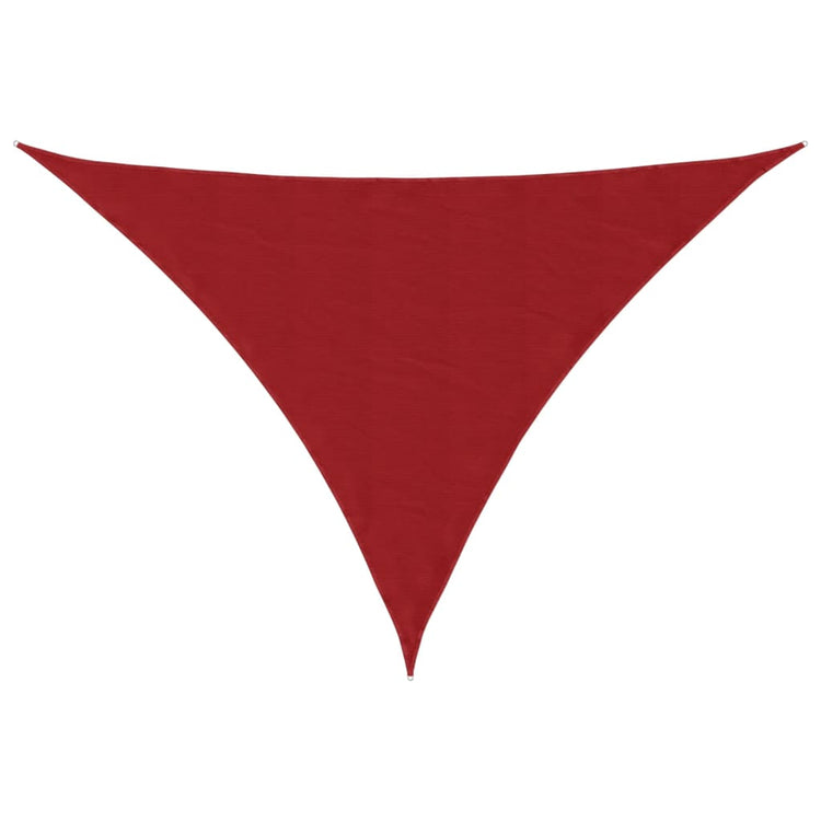 Vidaxx auvent triangulaire 2,5x2,5x3,5 m tissu oxford rouge
