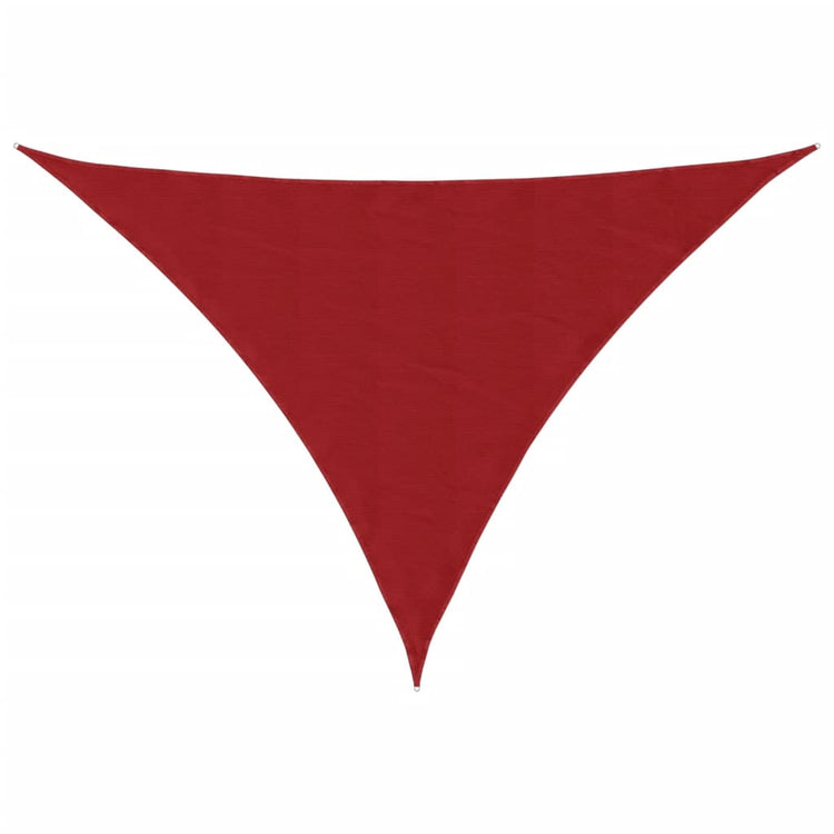 Vidaxx auvent triangulaire 3,5x3,5x4,9 m tissu oxford rouge