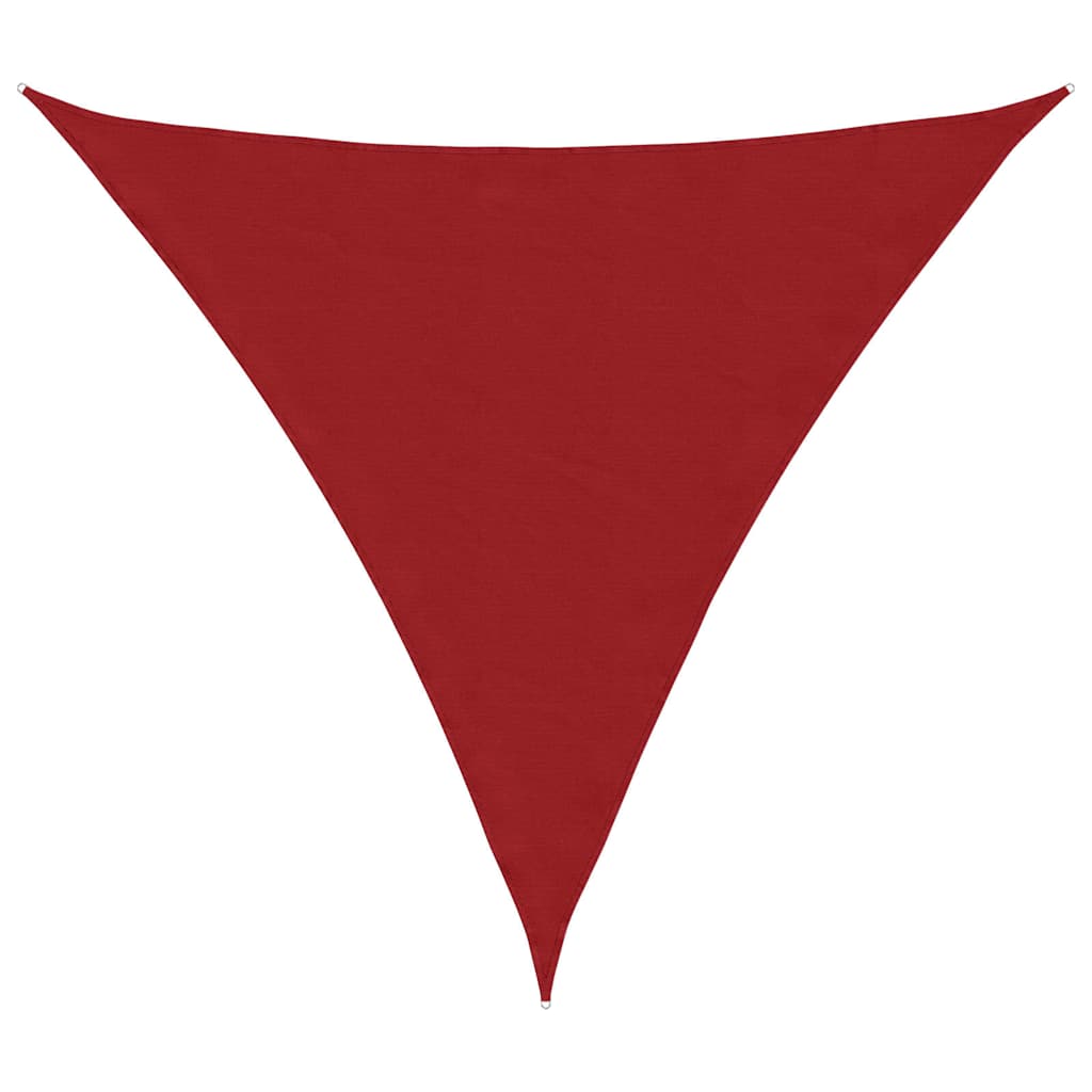 Vidaxx auvent triangulaire 4x4x4 m tissu oxford rouge