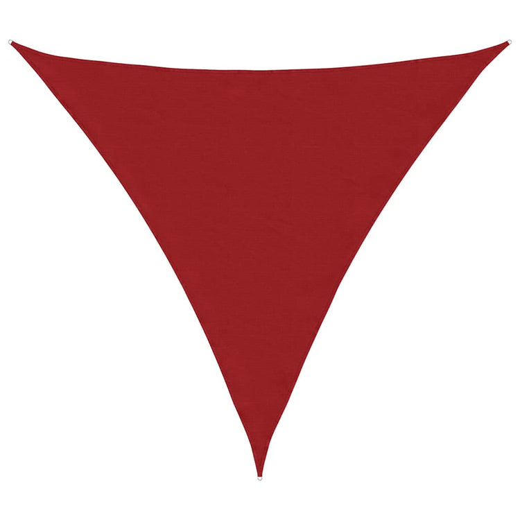 Vidaxx auvent triangulaire 4x4x4 m tissu oxford rouge