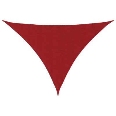 VidaXL auvent triangulaire 5x7x7 m tissu oxford rouge