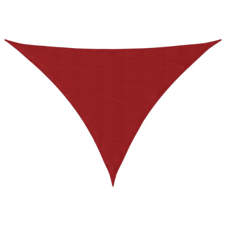 VidaXL auvent triangulaire 5x5x6 m tissu oxford rouge