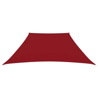 Vidaxl Zonnezeil Trapezium 2 4x3 M Oxford tissu rouge