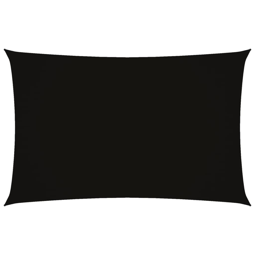 Vidaxl Sunshade rectangular 2x5 m oxford tissu noir