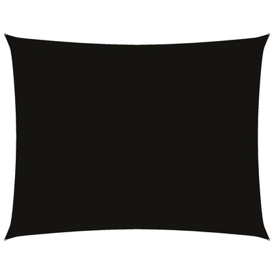 Vidaxl Sunshade rectangulaire 4x6 m Oxford tissu noir