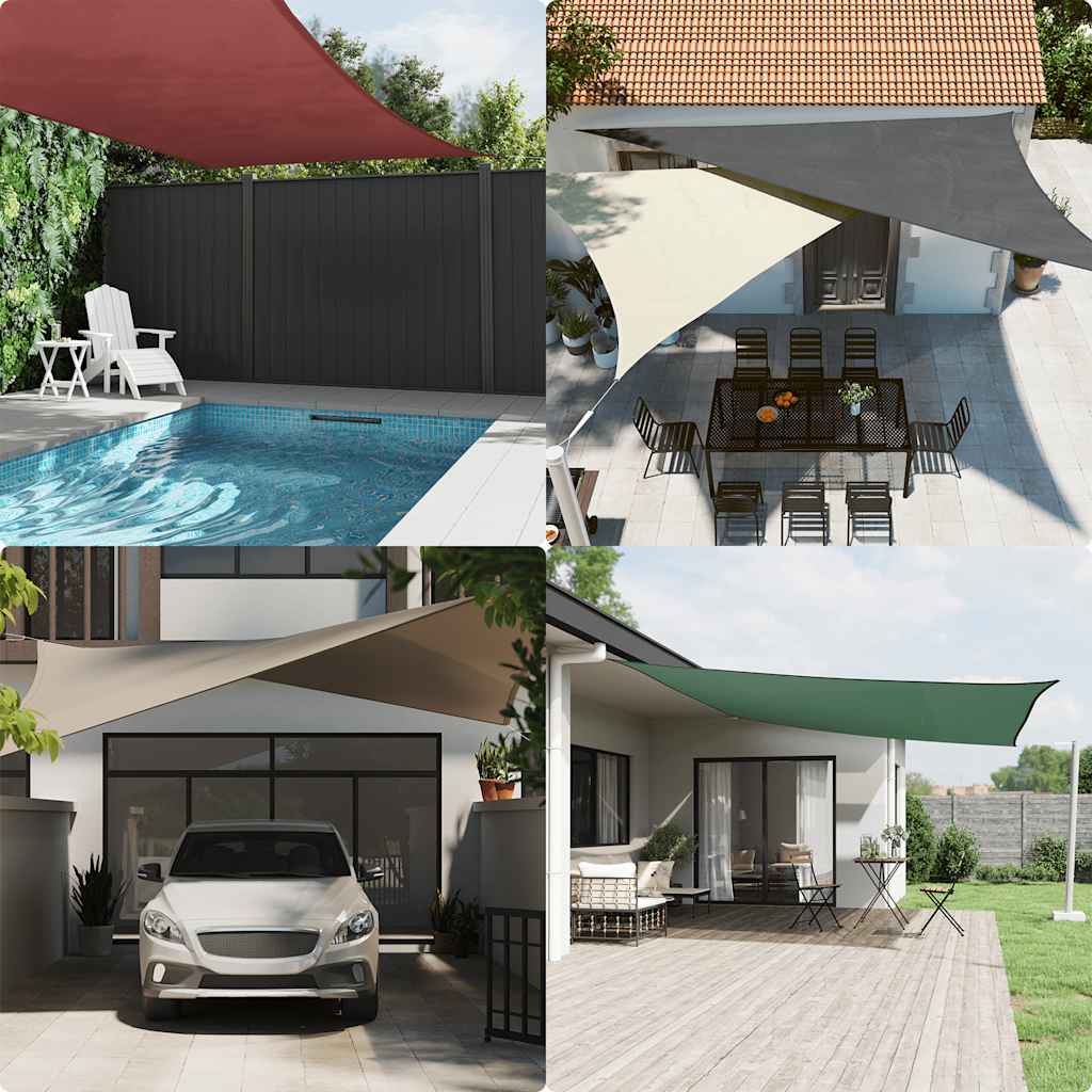 Vidaxl Sunshade triangulaire 3.6x3.6x3,6 m Oxford tissu noir