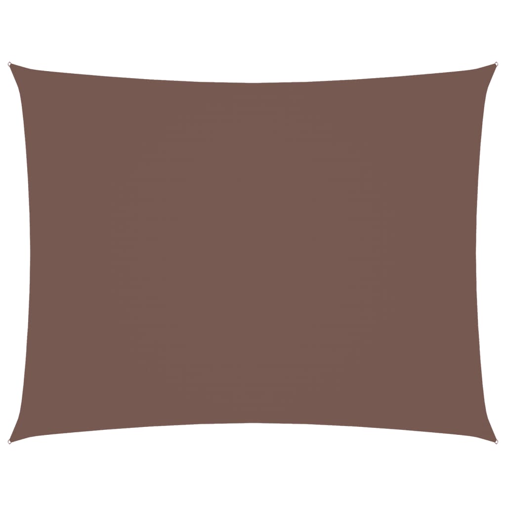Vidaxl Sunshade Rectangular 3x4,5 M Oxford Tissu Brown