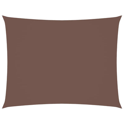 Vidaxl Sunshade rectangulaire 4x6 m Oxford tissu brun
