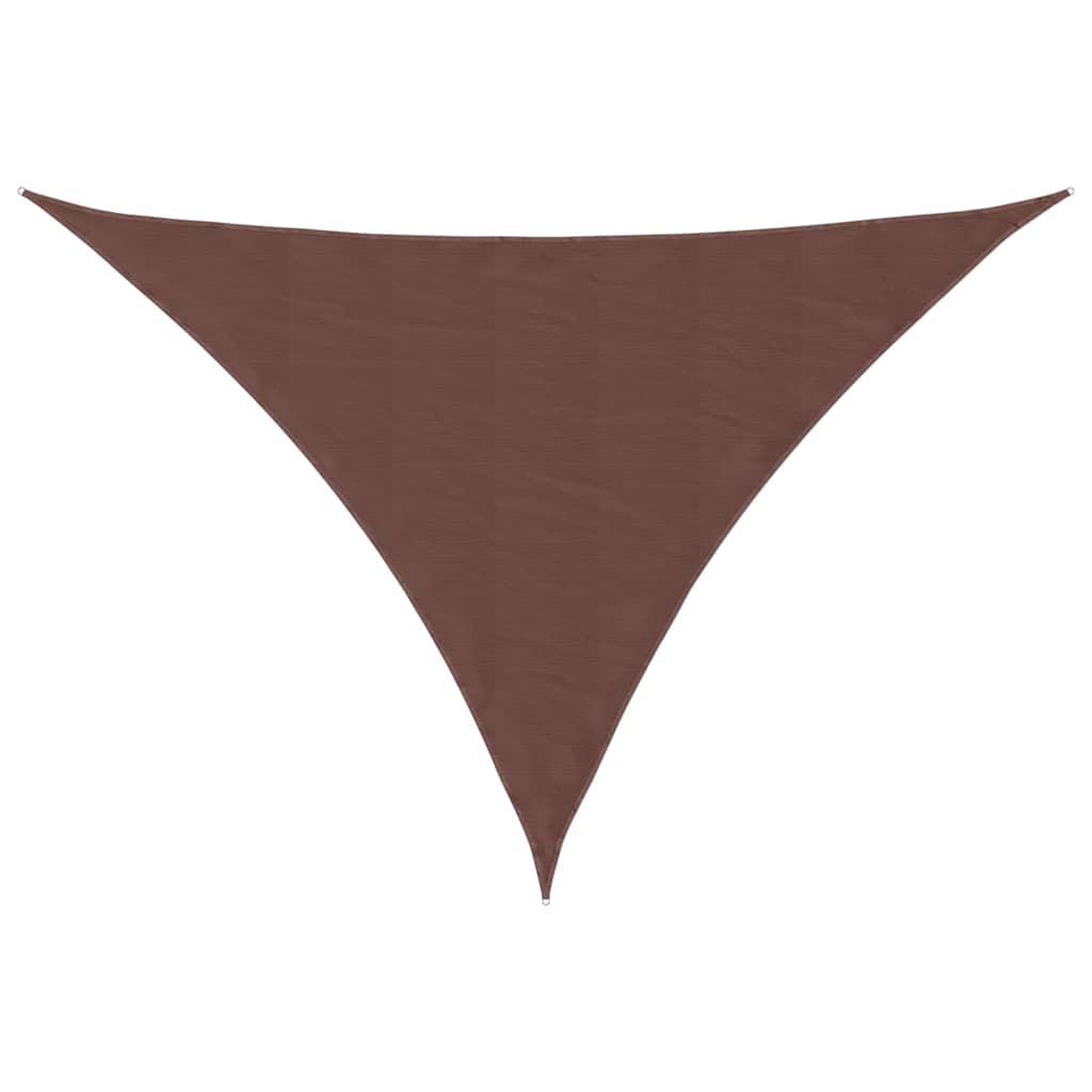 Vidaxx auvent triangulaire 2,5x2,5x3,5 m tissu oxford marron