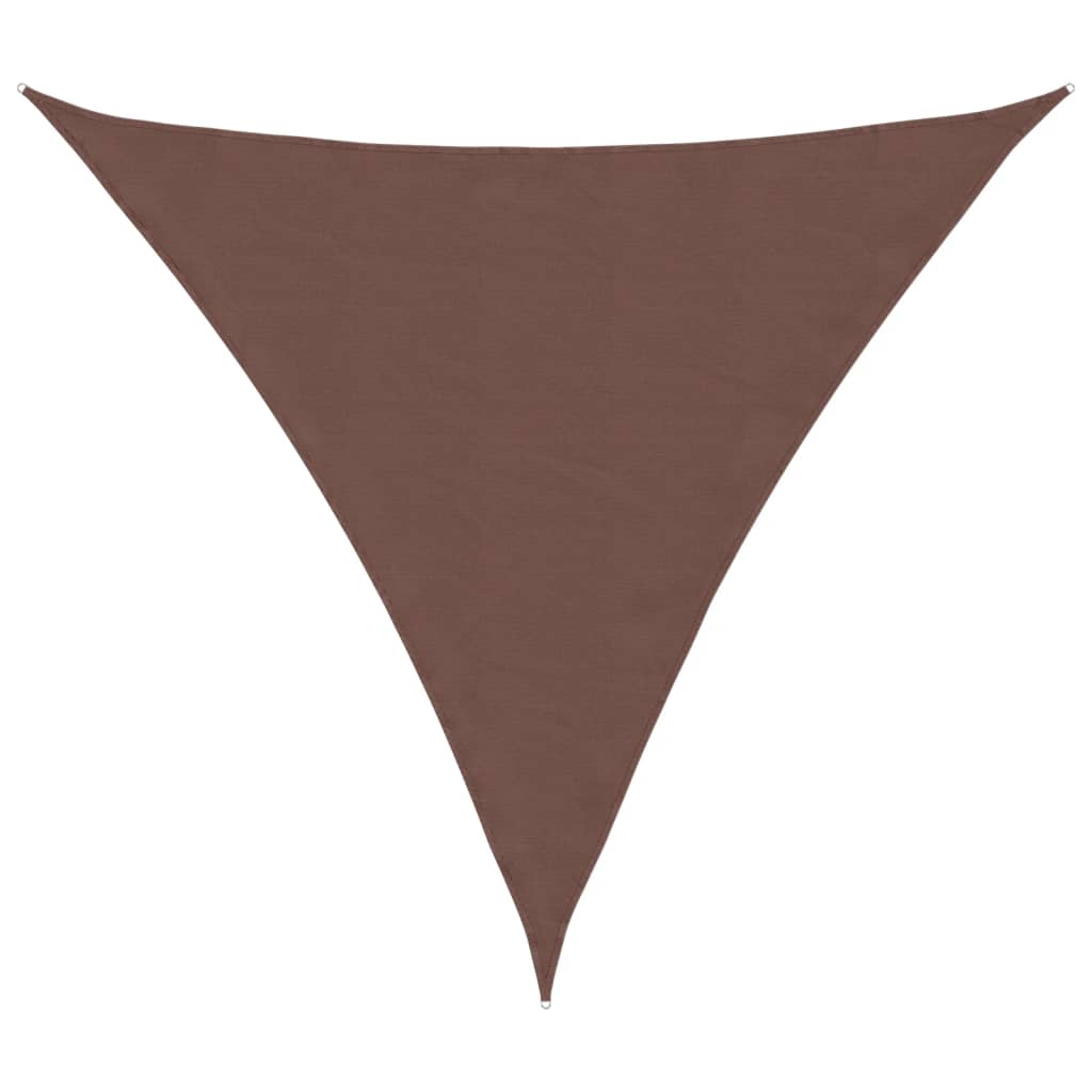 Vidaxx auvent triangulaire 3,6x3,6x3,6 m tissu oxford marron