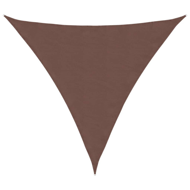 Vidaxx auvent triangulaire 3,6x3,6x3,6 m tissu oxford marron