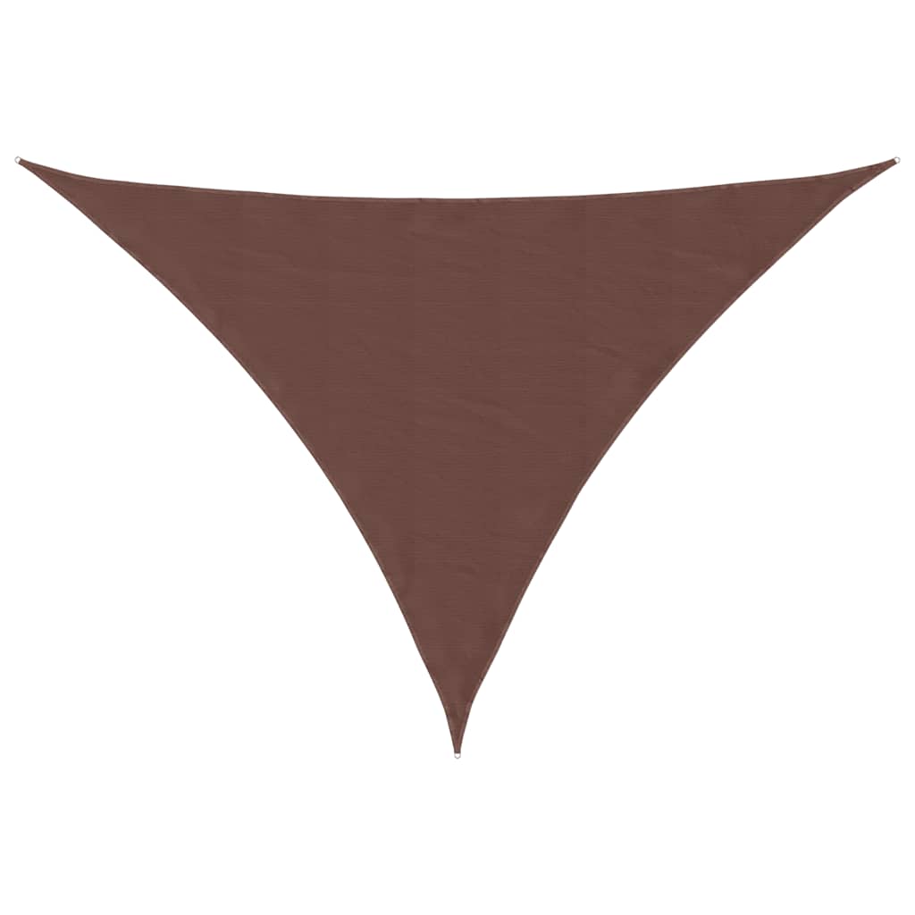 Vidaxx auvent triangulaire 3x4x4 m tissu oxford marron