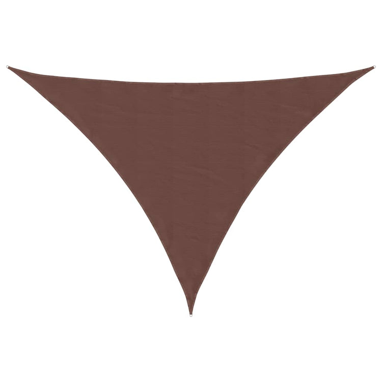 Vidaxx auvent triangulaire 3x4x4 m tissu oxford marron
