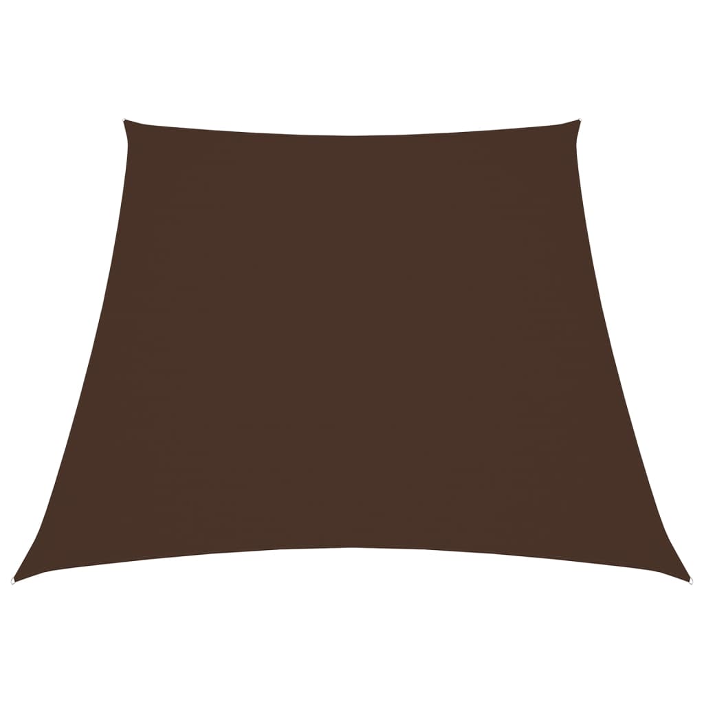 Vidaxl Sunshade Trapezium 3 4x3 M Oxford tissu marron