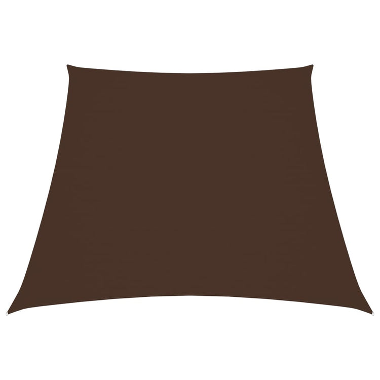 Vidaxl Sunshade Trapezium 3 4x3 M Oxford tissu marron
