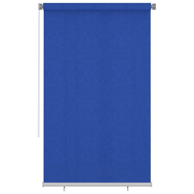 Vidaxl Rouleau aveugle pour l'extérieur de 140x230 cm bleu HDPE