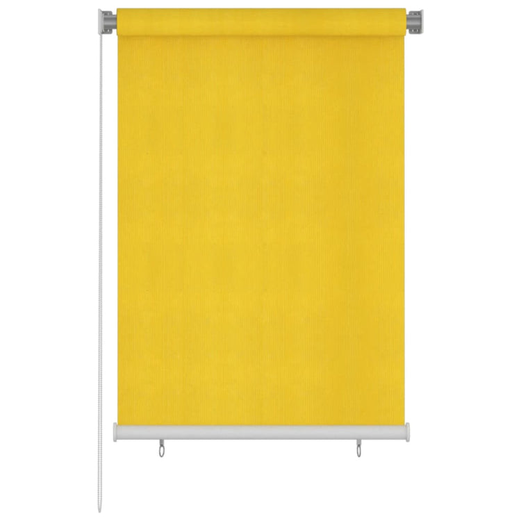 Vidaxl Rouleau aveugle pour l'extérieur de 100x140 cm jaune HDPE