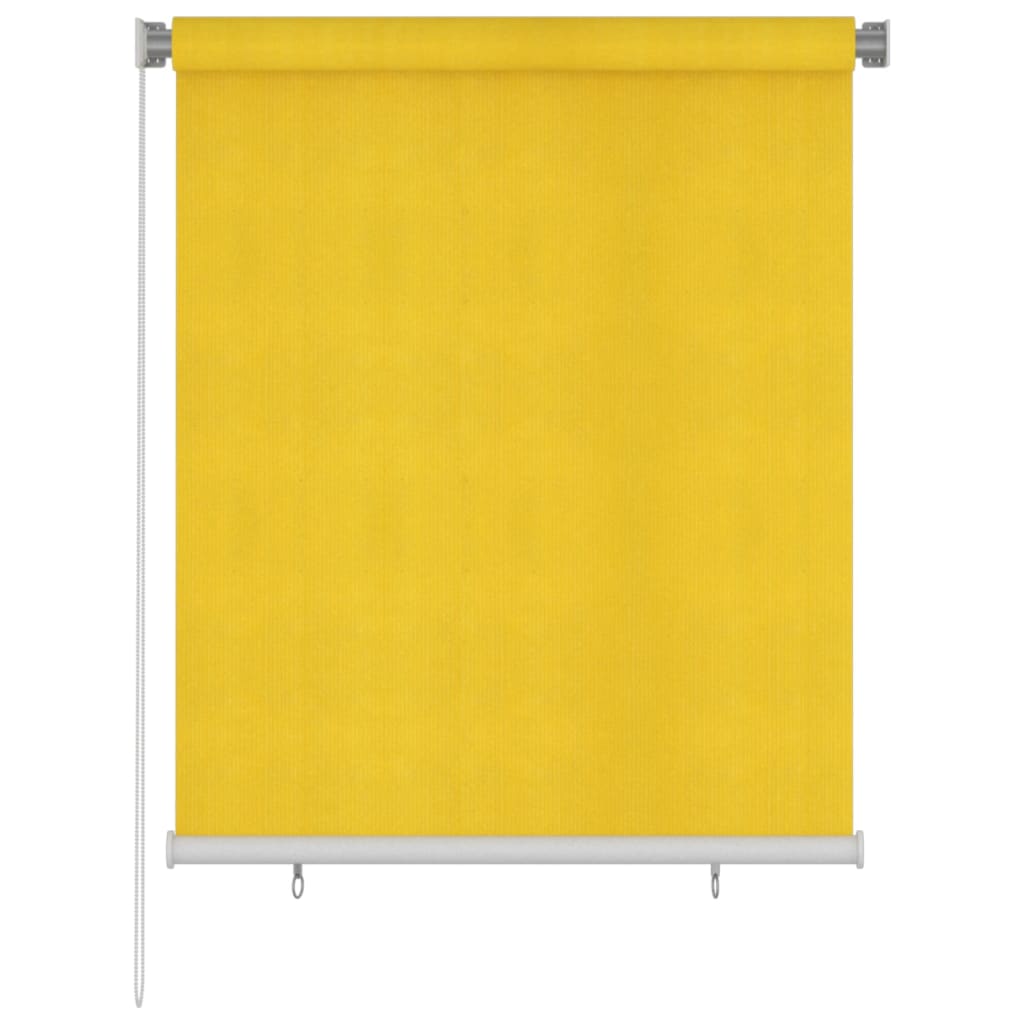 Vidaxl Rouleau aveugle pour l'extérieur de 120x140 cm jaune HDPE
