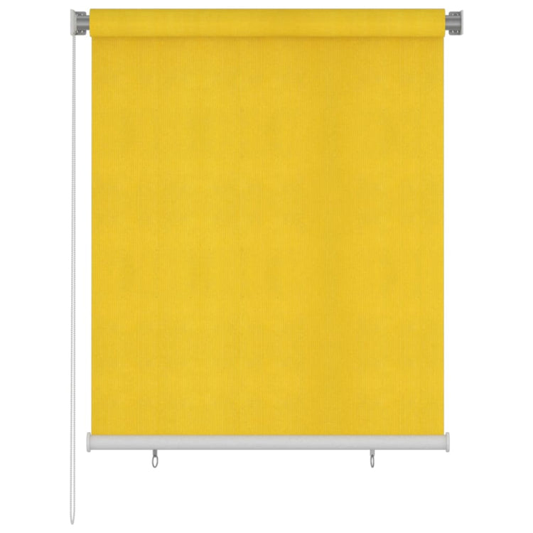 Vidaxl Rouleau aveugle pour l'extérieur de 120x140 cm jaune HDPE
