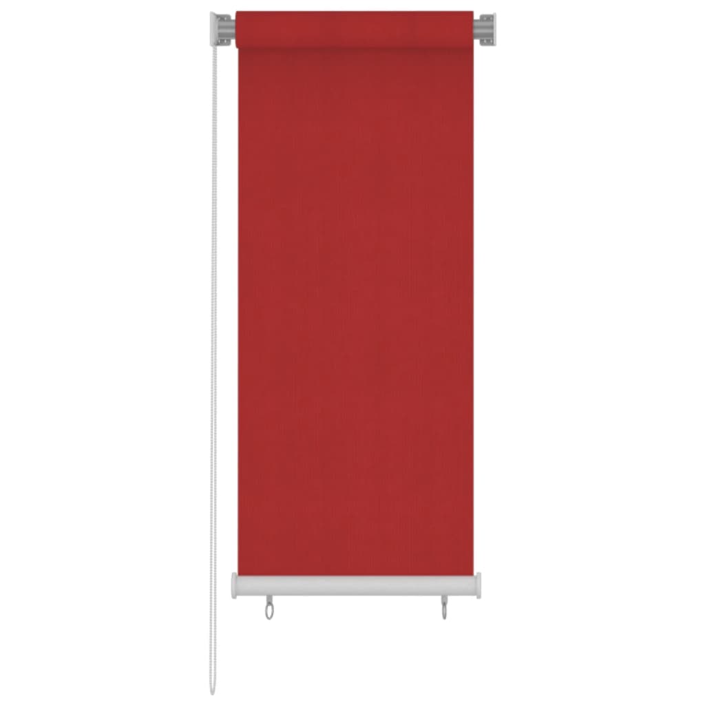 Vidaxl Rouleau aveugle pour l'extérieur de 60x140 cm rouge HDPE