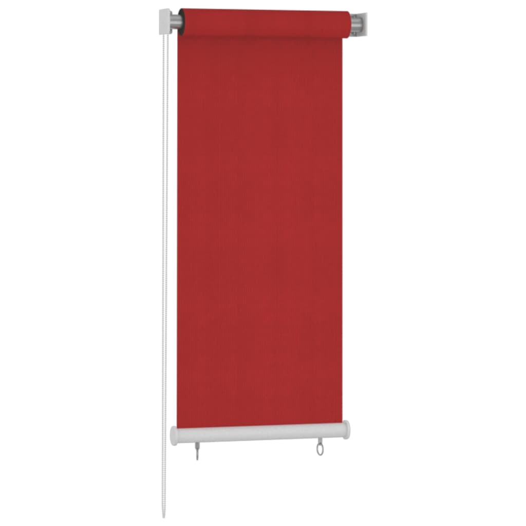 Vidaxl Rouleau aveugle pour l'extérieur de 60x140 cm rouge HDPE