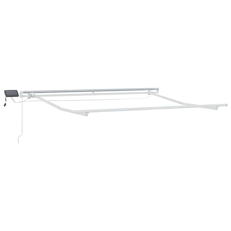 Vidaxxl cadre en soie avec bande lumineuse LED blanc 300 x 250 cm aluminium