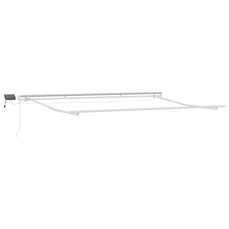 Vidaxxl cadre en soie avec bande lumineuse LED blanc 450 × 300 cm aluminium