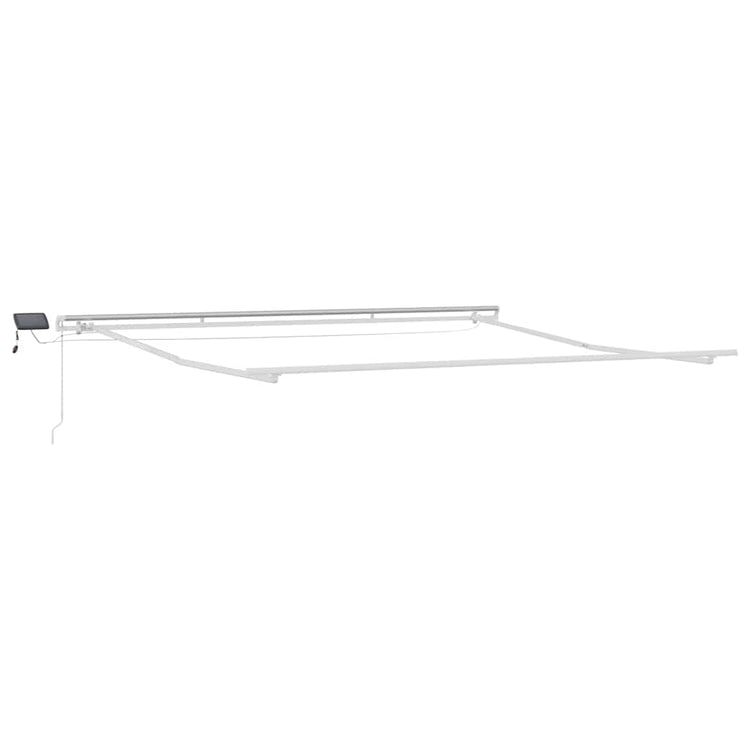 Vidaxxl cadre en soie avec bande lumineuse LED blanc 400 × 350 cm aluminium