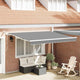 Vidaxxl cadre latéral blanc 3 x 2,5 m aluminium