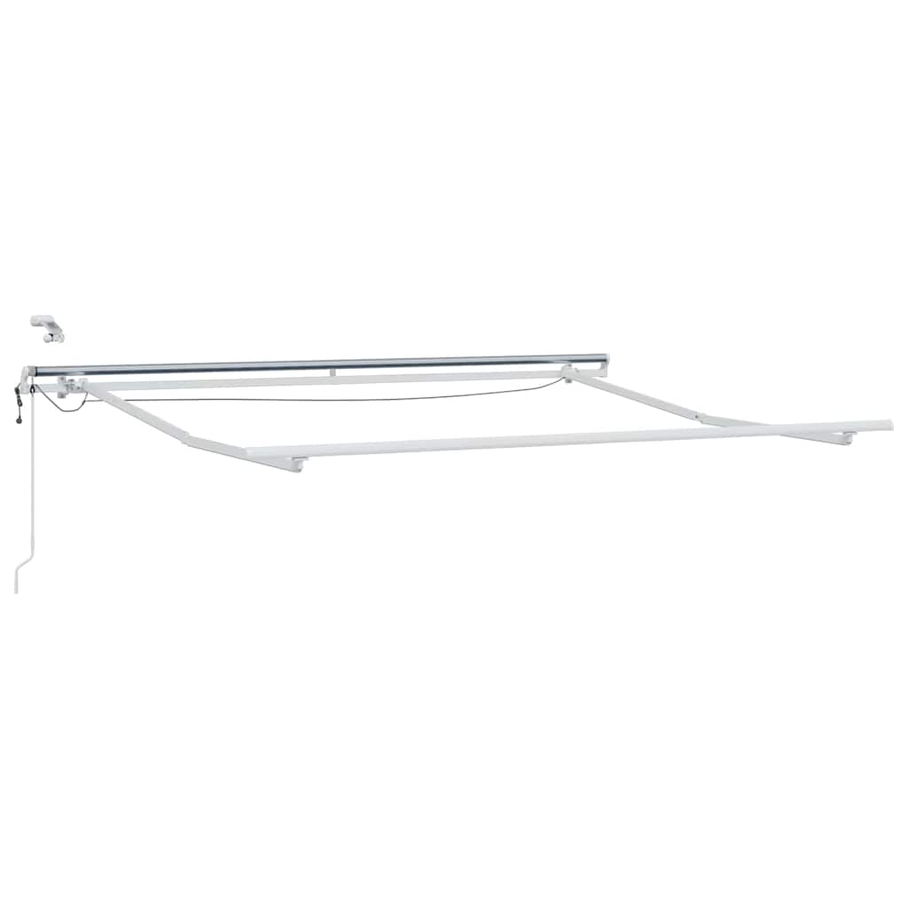 Vidaxxl cadre latéral blanc 3 x 2,5 m aluminium