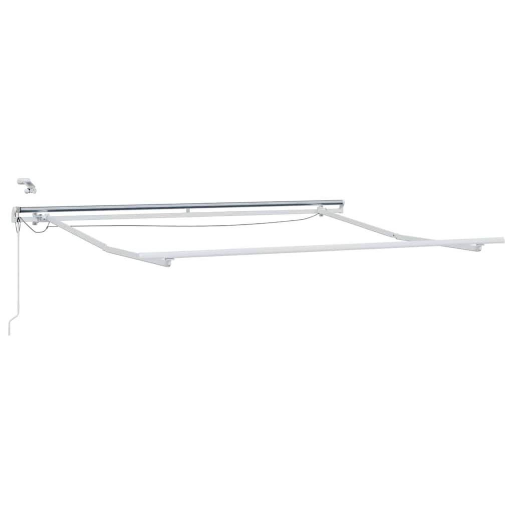 Vidaxxl cadre en soie avec bande lumineuse LED blanc 350 x 250 cm aluminium