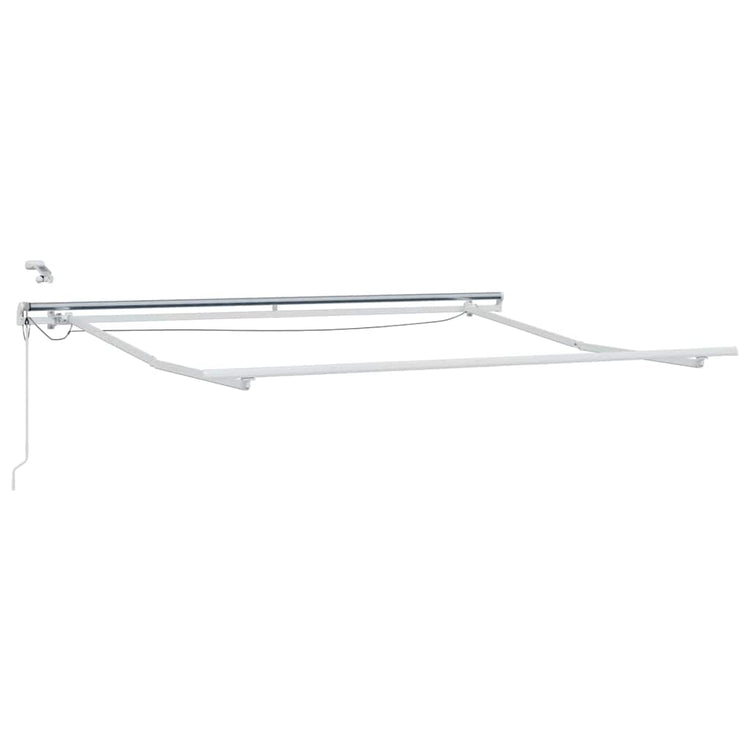 Vidaxxl cadre en soie avec bande lumineuse LED blanc 350 x 250 cm aluminium