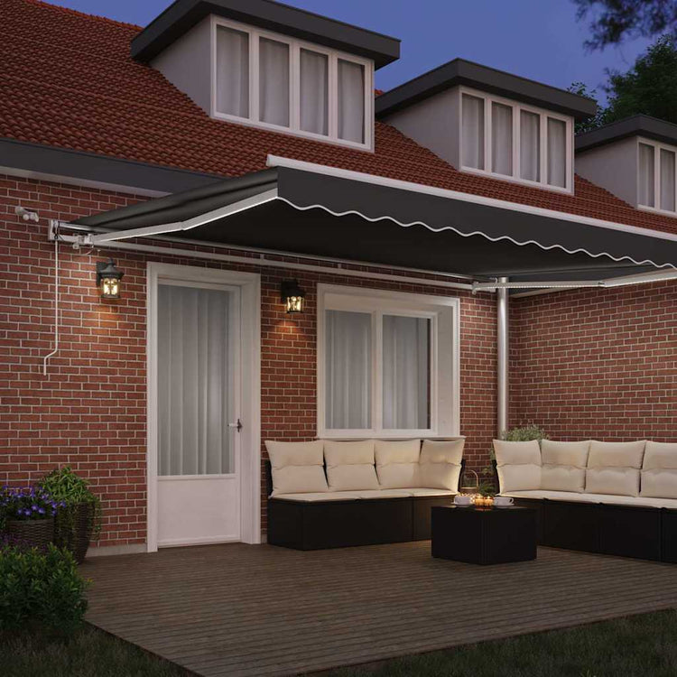 Vidaxxl cadre en soie avec bande lumineuse LED blanc 400 × 300 cm aluminium