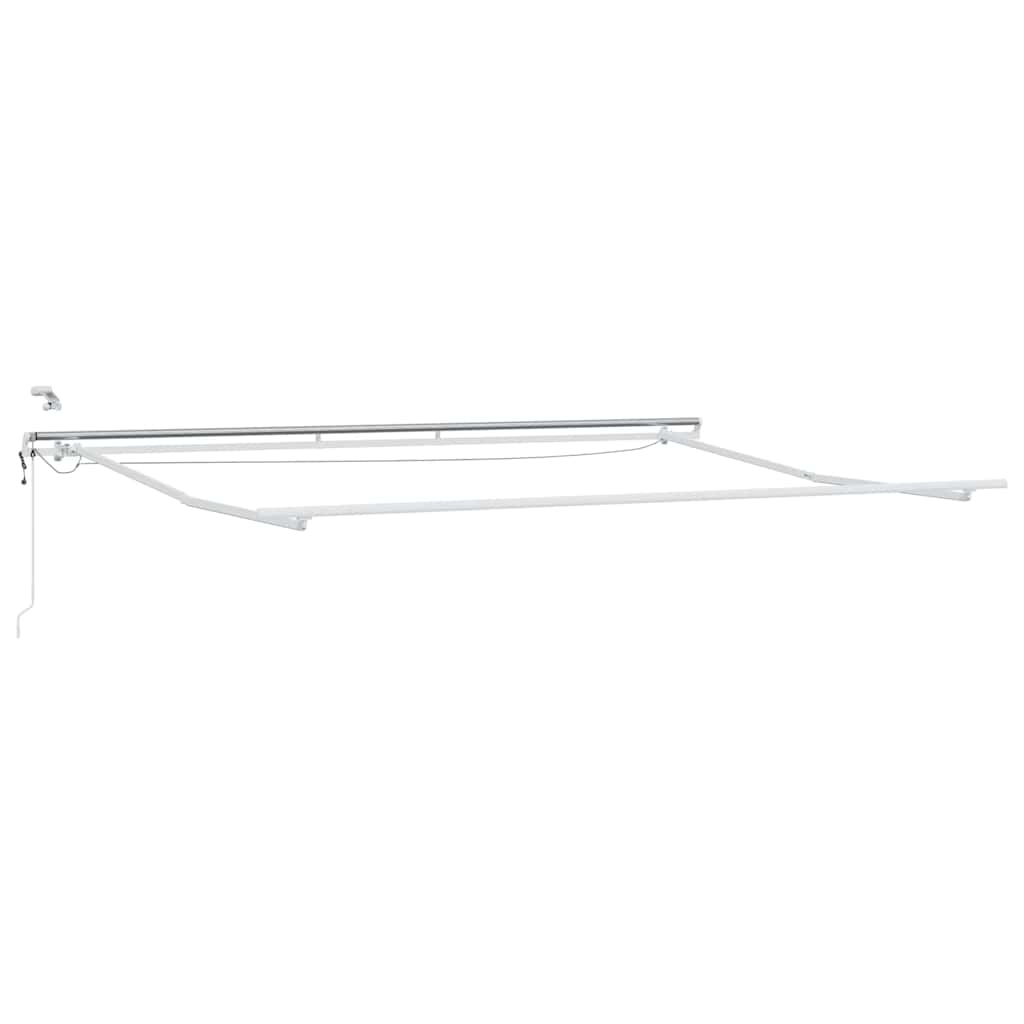 Vidaxxl cadre en soie avec bande lumineuse LED blanc 400 × 300 cm aluminium