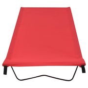 Vidaxl Camp Lits 2 ST 180X60X19 CM Tissu oxford et rouge en acier - afbeelding 3