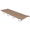 Vidaxl Camp Lits 2 ST 180X60X19 CM Tissu oxford et taupe en acier