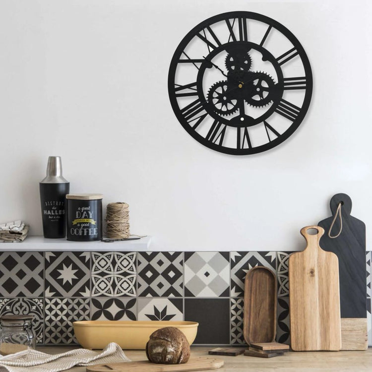 Horloge murale vidaxl 30 cm noire acrylique