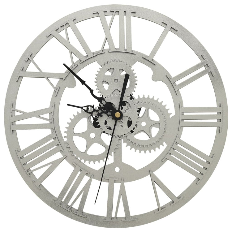 Horloge murale vidaxl 30 cm en argent acrylique coloré