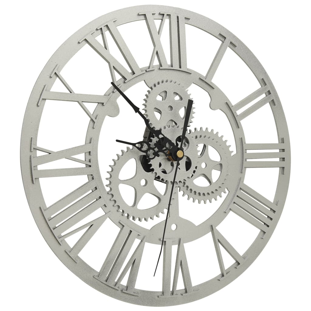Horloge murale vidaxl 30 cm en argent acrylique coloré