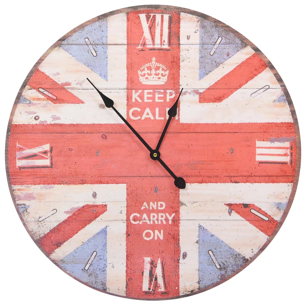 Vidaxl Mur Horloge Vintage Style 60 cm UK