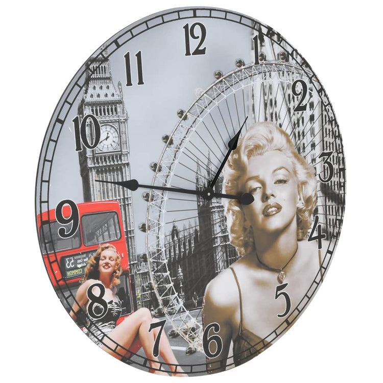 Vidaxl Mur Horloge Vintage Style 60 cm